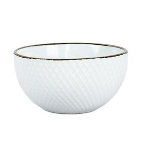 Dubenėlis Domoletti Rhombus White, balta, 14 cm, 0.62 l