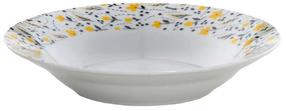 Lėkštė sriubos Domotti Amarillo, Ø 20.5 cm, balta/juoda/geltona