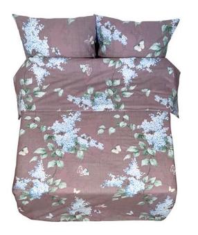 Patalynės užvalkalų komplektas Rustilė Oils 3290, rudas/žalias/šviesiai mėlynas, 200 x 200 cm