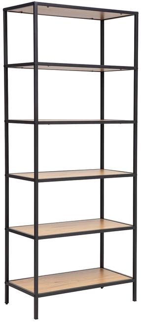 Pastatoma lentyna Hedvig 40828, ruda/juoda, 33 cm x 63 cm x 152 cm