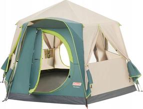 Šešiavietė palapinė Coleman Polygon, žalia, 330 cm x 320 cm x 190 cm