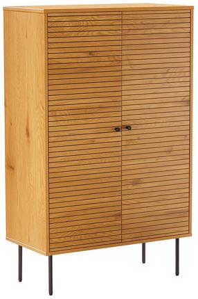 Pastatoma spinta Home4you Line 45129, ąžuolo, 80 cm x 40 cm x 130 cm