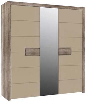 Spinta Forte Tiziano TZMS83-P82, šviesiai ruda, 60 cm x 204 cm x 219 cm, su veidrodžiu