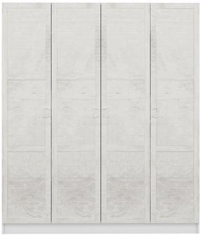 Prieškambario spinta Kalune Design Noah 8233, balta, 35 cm x 180 cm x 210 cm