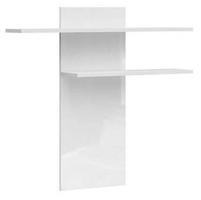 Sieninė lentyna Assen S513-PAN/12/13-BI/BIP, balta, 130 cm x 23 cm x 120 cm