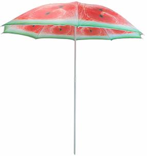 Paplūdimio skėtis Patio Poly Watermelon, 170 cm, raudonas/žalias