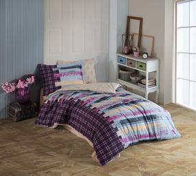 Patalynės užvalkalų komplektas Mijolnir Vivaldi 113HBY2975, mėlynas/geltonas/pilkas, 160 x 220 cm