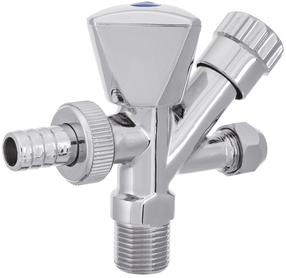 Kombinuotas ventilis Invena, 1/2 colio - išorinis sriegis / 3/4 colio - išorinis sriegis / m10, skalbimo mašinai