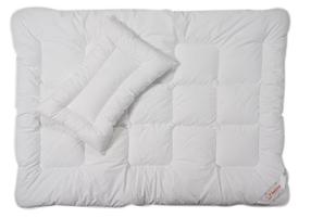 Antklodės ir pagalvės komplektas vaikams Senna Fun, 120 x 90 cm, balta, 2 vnt.