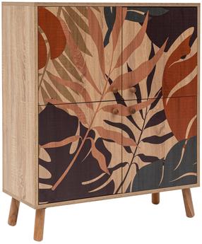 Spintelė Kalune Design Multi Purpose Palm, įvairių spalvų/sonoma ąžuolo, 36 cm x 95 cm x 111 cm
