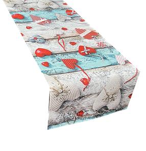 Stalo takelis stačiakampė OH-234-A, mėlyna/raudona/pilka, 40 x 140 cm