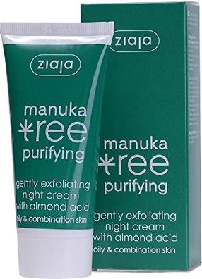 Naktinis veido kremas Ziaja Manuka, 50 ml, 14+