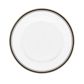 Lėkštė desertinė Ambition Art Deco, Ø 19 cm, aukso/balta/juoda