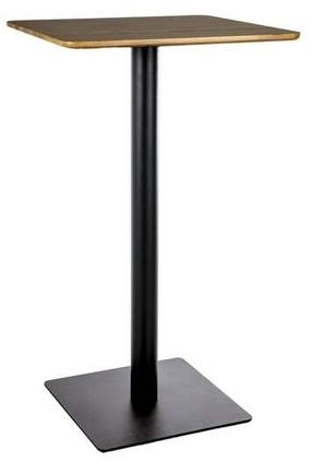 Baro stalas BT006, rudas/juodas, 60 cm x 60 cm x 105 cm