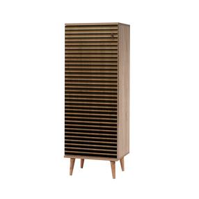 Batų dėžė Kalune Design Filinta 220, ruda, 38 cm x 50 cm x 135 cm