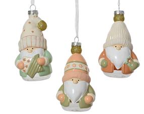 Eglutės žaisliukas Gnome, (spalva/dizainas parenkami atsitiktine tvarka), 12.5 cm, stiklas