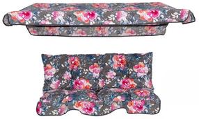 Lauko baldų pagalvė Patio Luna / Kate A091-23IB, mėlyna/pilka/raudona, 130 x 92 cm