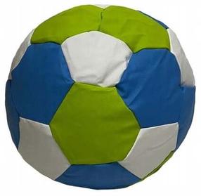 Sėdmaišis Ball XXL, balta/mėlyna/šviesiai žalia