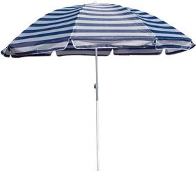 Paplūdimio skėtis Happy Green Beach Umbrella, 230 cm, mėlynas/baltas