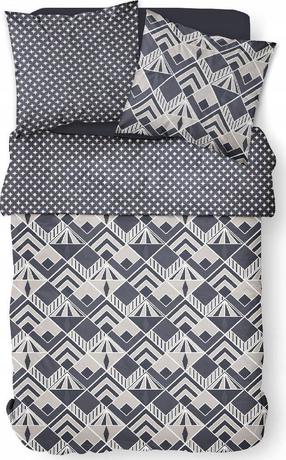 Patalynės užvalkalų komplektas TODAY Winter Time, mėlynas/baltas/pilkas, 220 x 240 cm