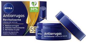 Naktinis veido kremas Nivea Anti-wrinkle Revitalizing, 50 ml, 55+