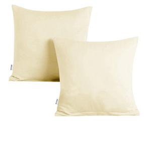 Dekoratyvinės pagalvėlės užvalkalas Restilo Amber, kreminė, 40 cm x 40 cm, 2 vnt.