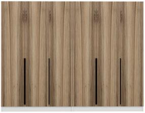 Prieškambario spinta Kalune Design Noah 8280, riešuto, 35 cm x 270 cm x 210 cm