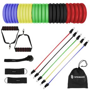 Pasipriešinimo gumų rinkinys Springos, 128 - 135 cm x 0 cm x 0 cm, mėlyna