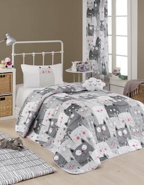 Vaikiškas patalynės užvalkalų komplektas Mijolnir Duvarda Kediler 143EPJ7711, pilka, 160 x 220 cm