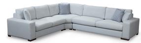 Kampinė sofa Hanah Home Loop 20, šviesiai ruda, kairinė, 282 x 322 cm x 85 cm