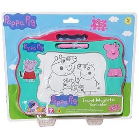 Magnetinė piešimo lenta Peppa Pig Travel Magnetic Scribbler, įvairių spalvų, 5 vnt.