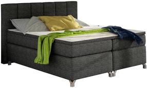 Lova pusantros vietos Basilio Berlin 02, 140 x 200 cm, tamsiai pilka, su čiužiniu