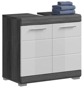 Vonios spintelė po praustuvu MC Akcent Scout, balta/pilka, 33.8 cm x 60 cm x 56.4 cm