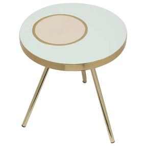 Žurnalinis staliukas Kayoom Morrison 2025, aukso/mint, 41 cm x 41 cm x 47 cm