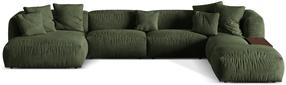 Modulinė sofa Micadoni Martina Vogue 11, žalia, dešininė, 406 x 280 cm x 75 cm