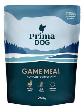 Šlapias šunų maistas Prima Dog Game meal, žvėriena, 0.26 kg