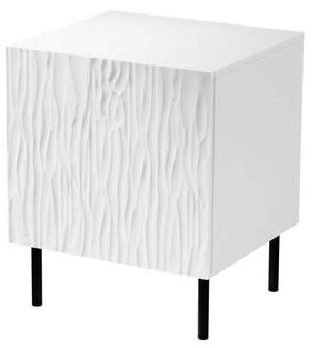 Naktinis staliukas Jungle, baltas/juodas, 53.5 cm x 44 cm x 40.5 cm