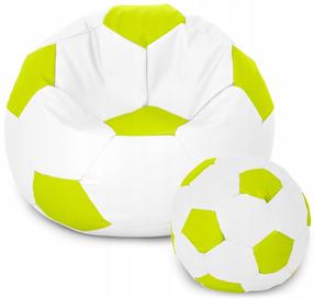 Sėdmaišių rinkinys Ball XXXXL, balta/šviesiai žalia