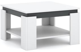 Kavos staliukas Tinto, baltas/pilkas, 68 cm x 68 cm x 41.5 cm