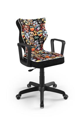 Vaikiška darbo kėdė Norm Storia 28, 61 x 61 x 102.5 cm, ruda/juoda/oranžinė