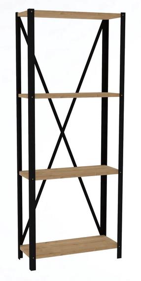 Pastatoma lentyna Kalune Design London 835PUQ3674, ąžuolo/juoda, 29 cm x 60 cm x 149.5 cm