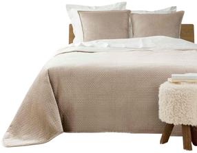 Lovatiesė, su pagalvių užvalkalais Douceur d`Interieur Mylene, smėlio, 220 cm x 240 cm