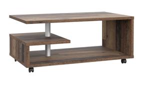 Kavos staliukas Forte Bailey, tamsiai ruda, 105 cm x 60 cm x 45 cm