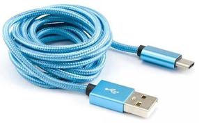 Įkrovimo laidas Sbox CTYPE-1.5BL, USB/USB-C, 150 cm, mėlyna