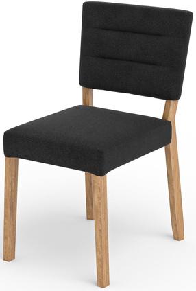 Valgomojo kėdė ADRK Rodos 80, juoda/medžio, 39 cm x 42.5 cm x 80 cm