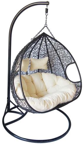 Pakabinamas krėslas Patio Robert, antracito/dramblio kaulo