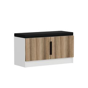 Batų spintelė Kalune Design Noah 8310, riešuto, 35 cm x 90 cm x 50 cm