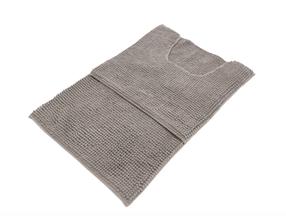 Vonios kilimėlių komplektas MA3188A1-2 Chenille, 2 dalių, 80x50cm, rusvos spalvos