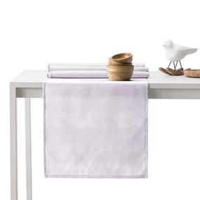 Staltiesės ir stalo takelio rinkinys stačiakampė Restilo Vesta, alyvinė, 115 x 200 cm, 35 x 200 cm, 2 vnt.