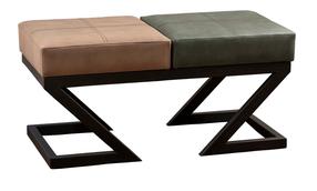 Pufas Kalune Design Brda 591GRC1111, šviesiai ruda/žalia, 92 cm x 46 cm x 44 cm